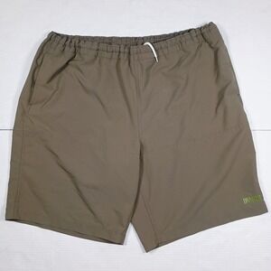 Duluth Trading Men's Nylon Drawstring Elastic Hiking Comfort Shorts Green 2x